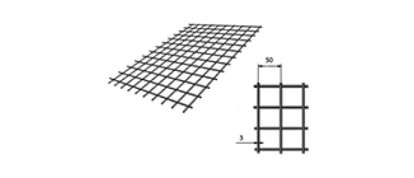 Сетка сварная (дорожная) 50х50х3мм 1х2м купить с доставкой в Белоомуте